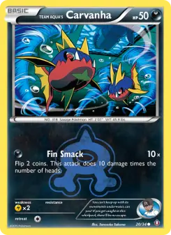 Carta Team Aqua's Carvanha