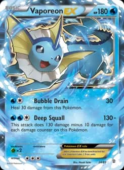 Carta Vaporeon EX